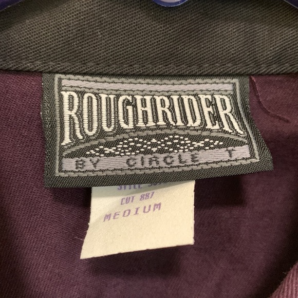 Vintage Roughrider Purple Western Button Down Shirt - Picture 3 of 4